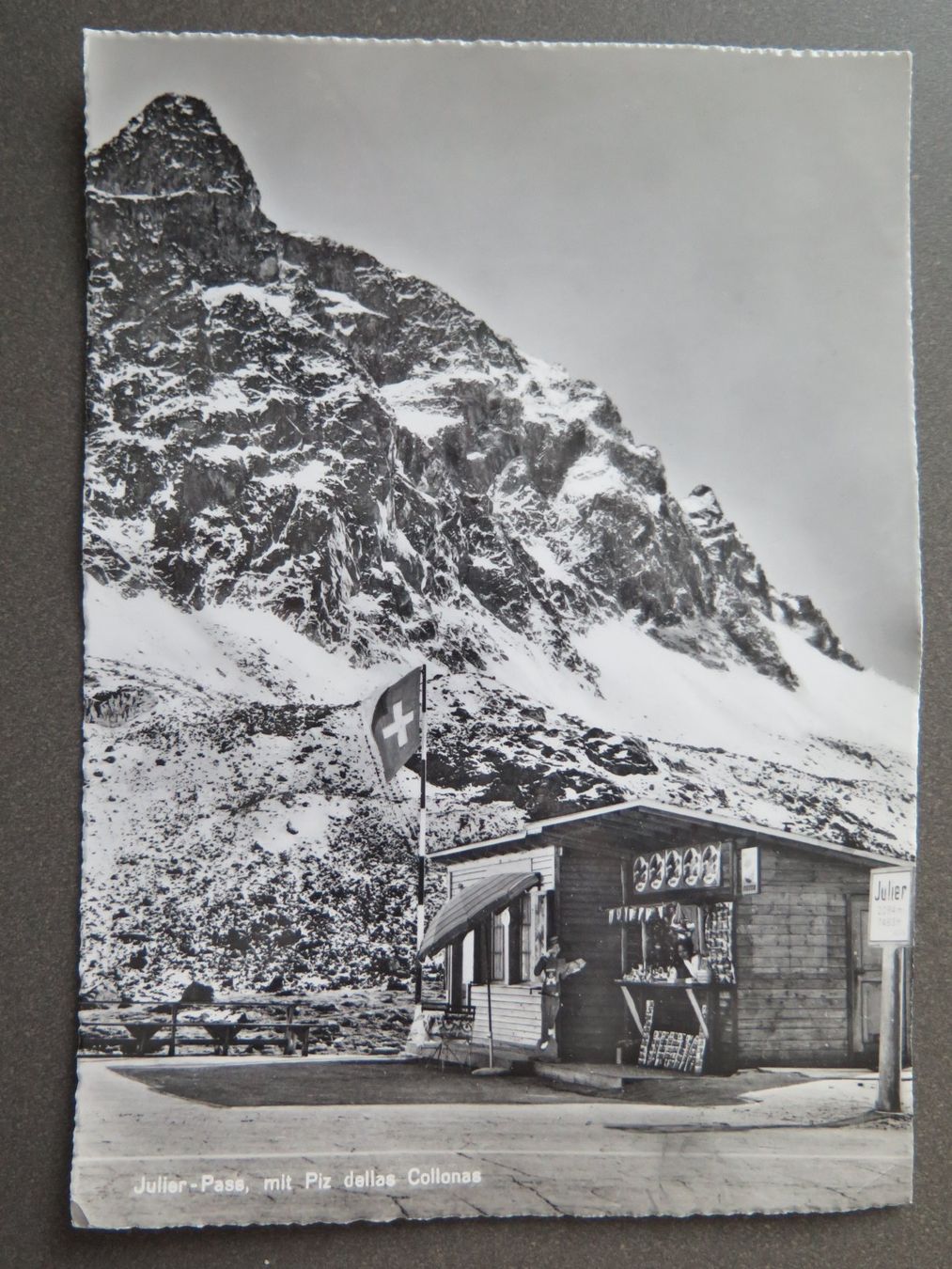 Ansichtskarten: JULIERPASS - KIOSK - WERBUNG - ANSICHTSKARTEN – Gebraucht aus Wittenbach von lipasal
