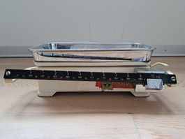 alte mechan. Waage / Babywaage -Metallschale abnehmbar, 10kg