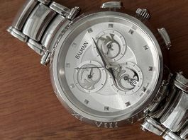 Balmain Chronograph Uhr Edelstahl Silber / NP 600 Fr.