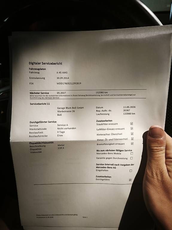 Automobili: Mercedes Benz a45 amg – Usato da Gelfingen venduto da ken_gby8 4