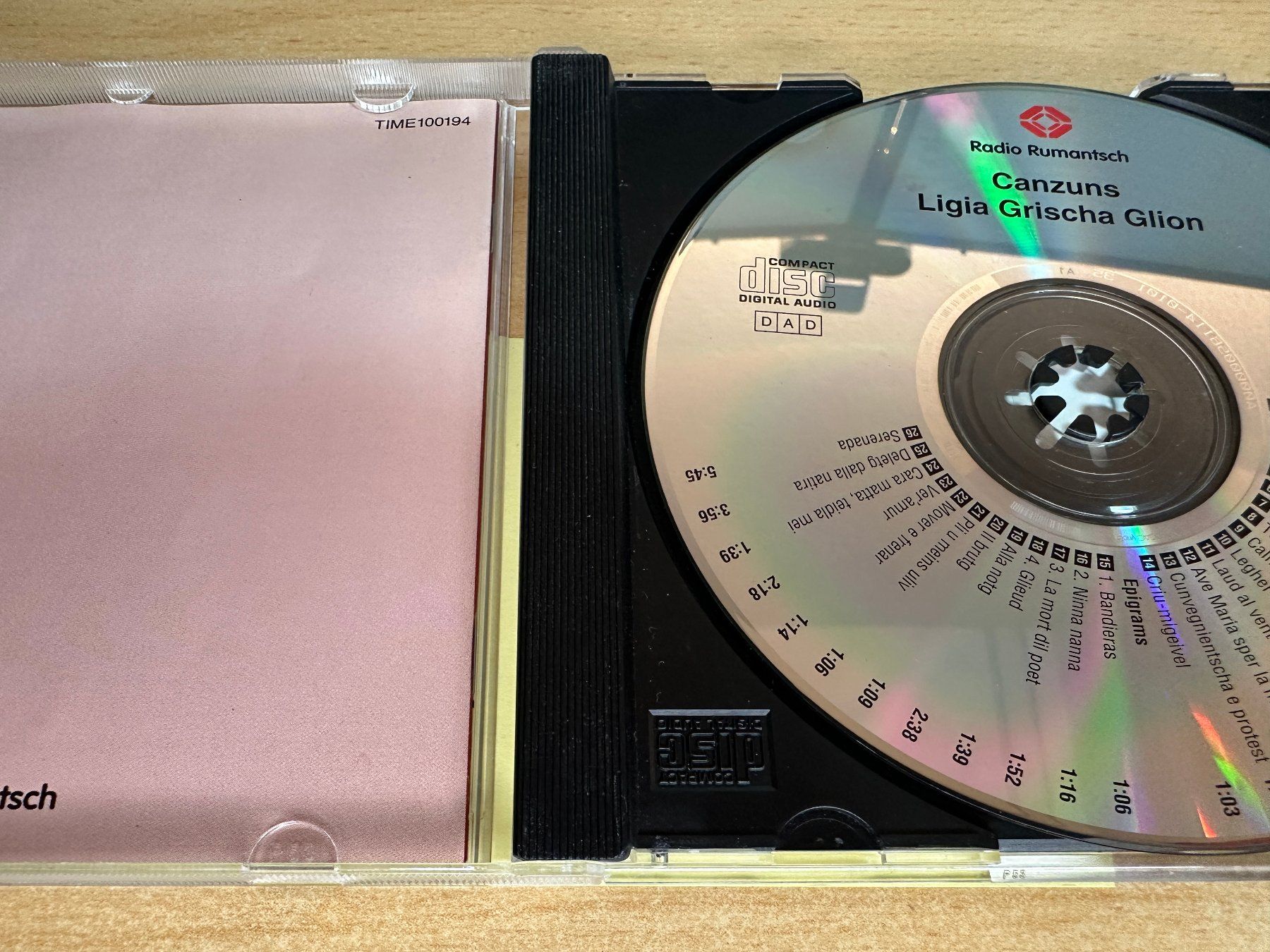 CD: N8 Ligia Grischa Glion - Canzuns – Usato da Rikon im Tösstal venduto da Alpenmutz 2