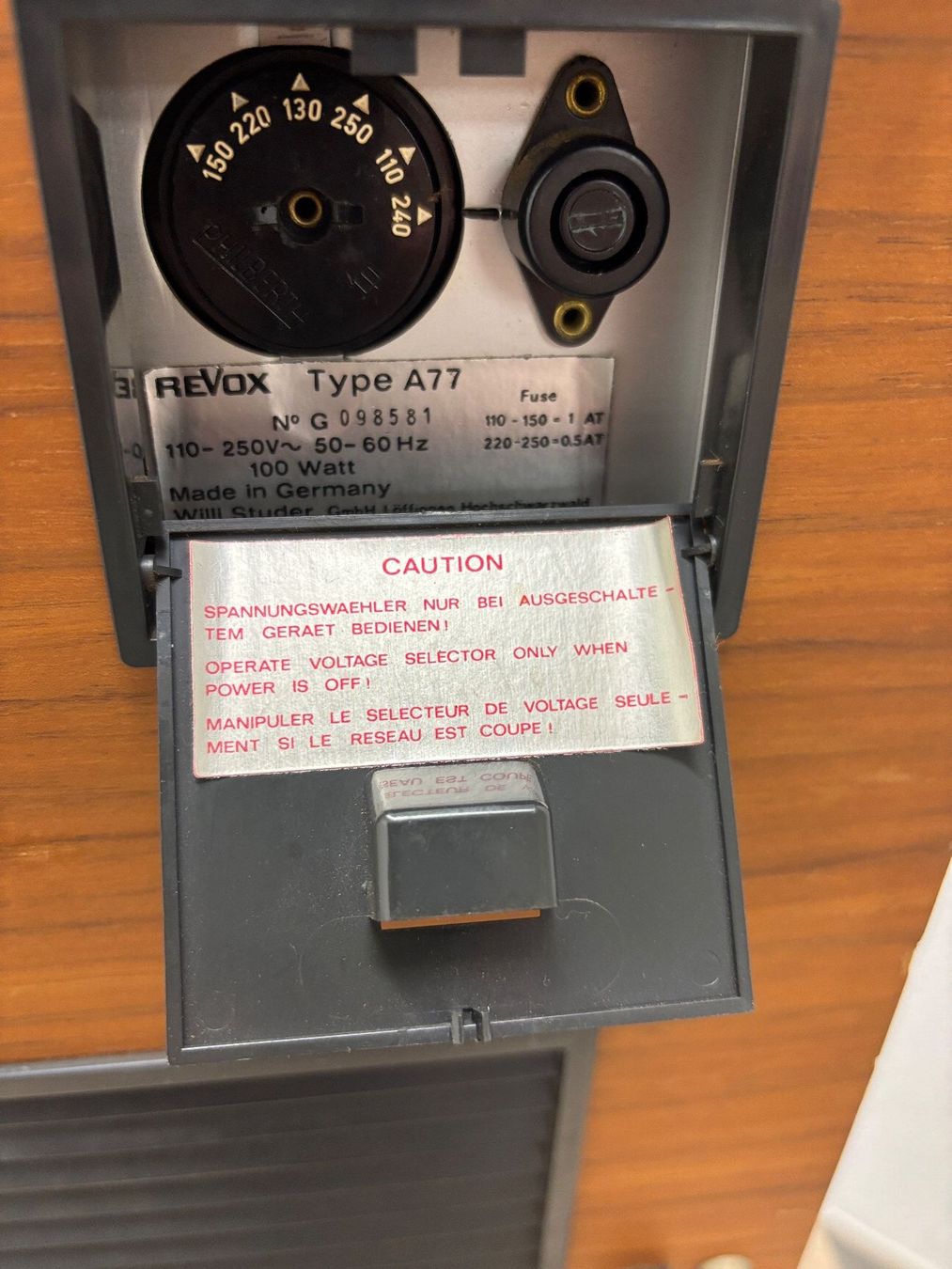Revox Apparecchi a nastro: Revox A77 – Difettoso da Hauptwil venduto da Joe2ch 1