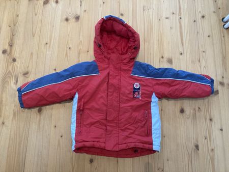 Campus Winterjacke Gr. 86, Rot/Blau - guter Zustand