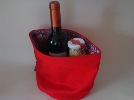 MULTIBAG VON "QDESIGN" EINMAL ROT UND EINMAL GRÜN