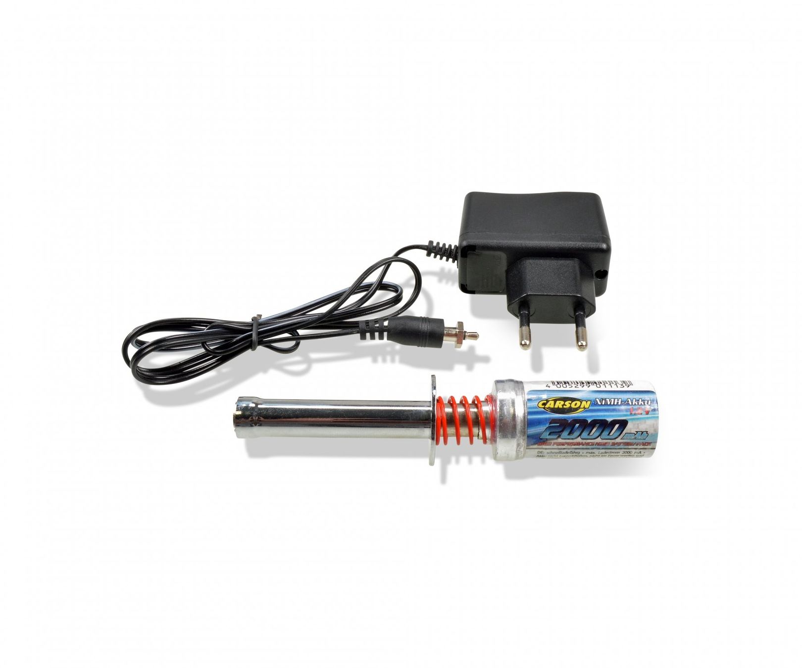 Carson RC Modellbau: Carson 1.2V / 2000mAh Glühkerzenstecker-Set USB – Neu und originalverpackt aus Balsthal von Jetline