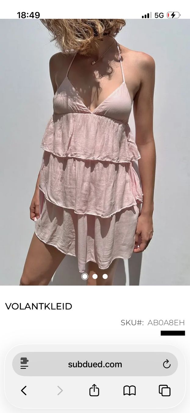 Vestiti: Subdued Volantkleid Rosa – Nuovo (secondo la descrizione) da Dietikon venduto da Pmoebi