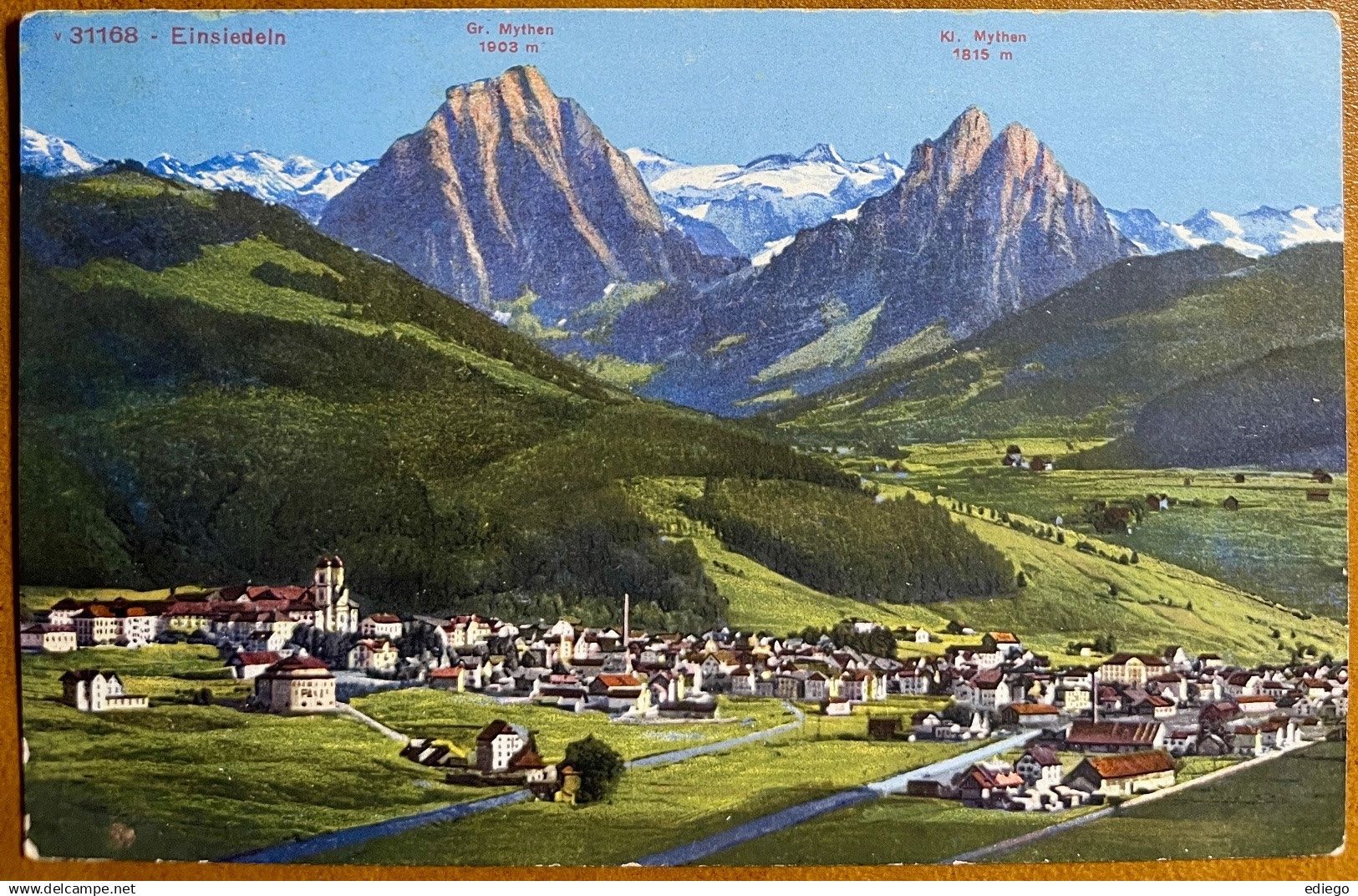 Cartoline postali: Einsiedeln - 1912 – Usato da Lutry venduto da Ediego