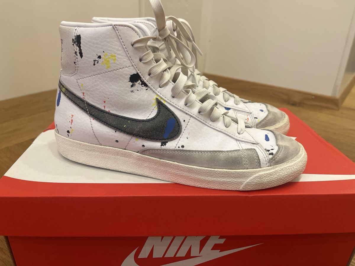 Nike Herrenschuhe: Nike Blazer Mid 77-Paint Splatter sneakers, size 42 – Gebraucht aus Schindellegi von Zurpan