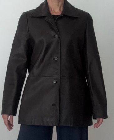 Lederjacke Daniel Hechter dunkelbraun/schwarz