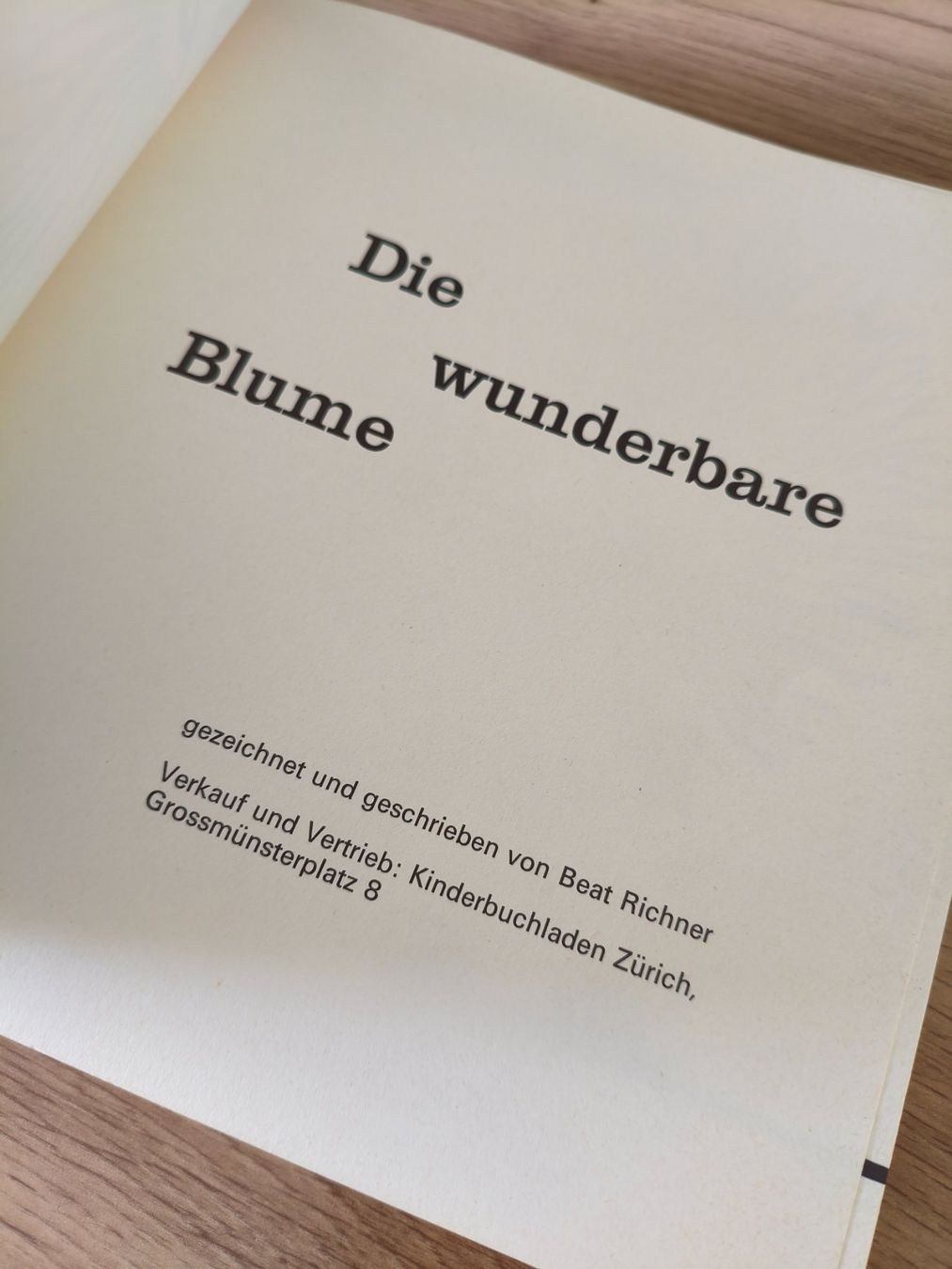 Libri: Die wunderbare Blume von Beat Richner (80er) – Usato da Schaffhausen venduto da philscardstore 4