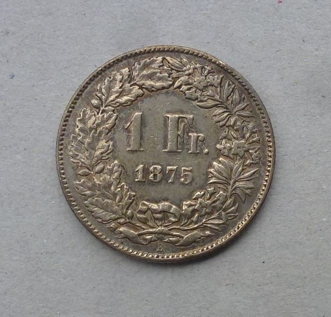 Tutti le monete: ++ 1.- Franken 1875 – Usato da Walkringen venduto da Casablanca777