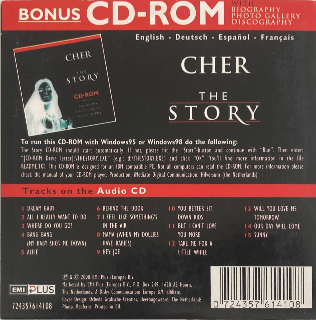 CDs: CHER  - THE STORY – D'occasion à Poliez-Pittet par Newtown-Records 1