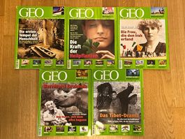 Magazin GEO 2008 Nr. 1–5 Januar bis Mai 5 Hefte
