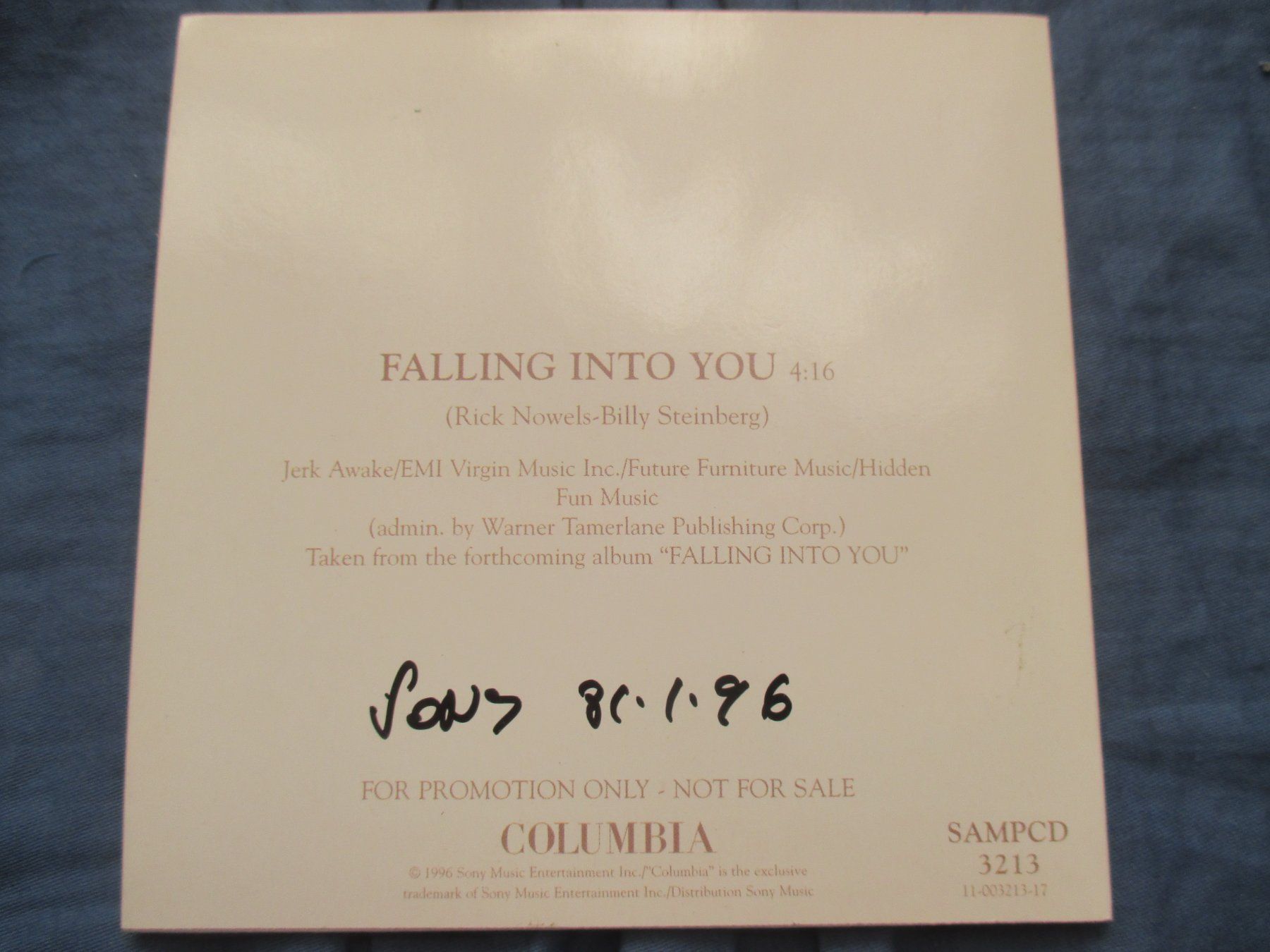 CD: Céline Dion : Falling into you (single) – Usato da Colombier NE venduto da nene288 1
