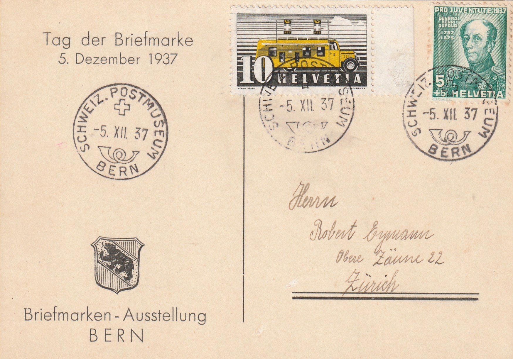 Tutti i francobolli: Tag der Briefmarke 1937 – Usato da Rorschacherberg venduto da fratovi2