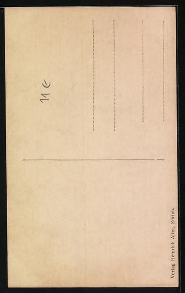 Cartoline postali: Zürich, Eidg. Schützenfest 1907, Kelln – Usato da Berlin venduto da bartko-reher 1