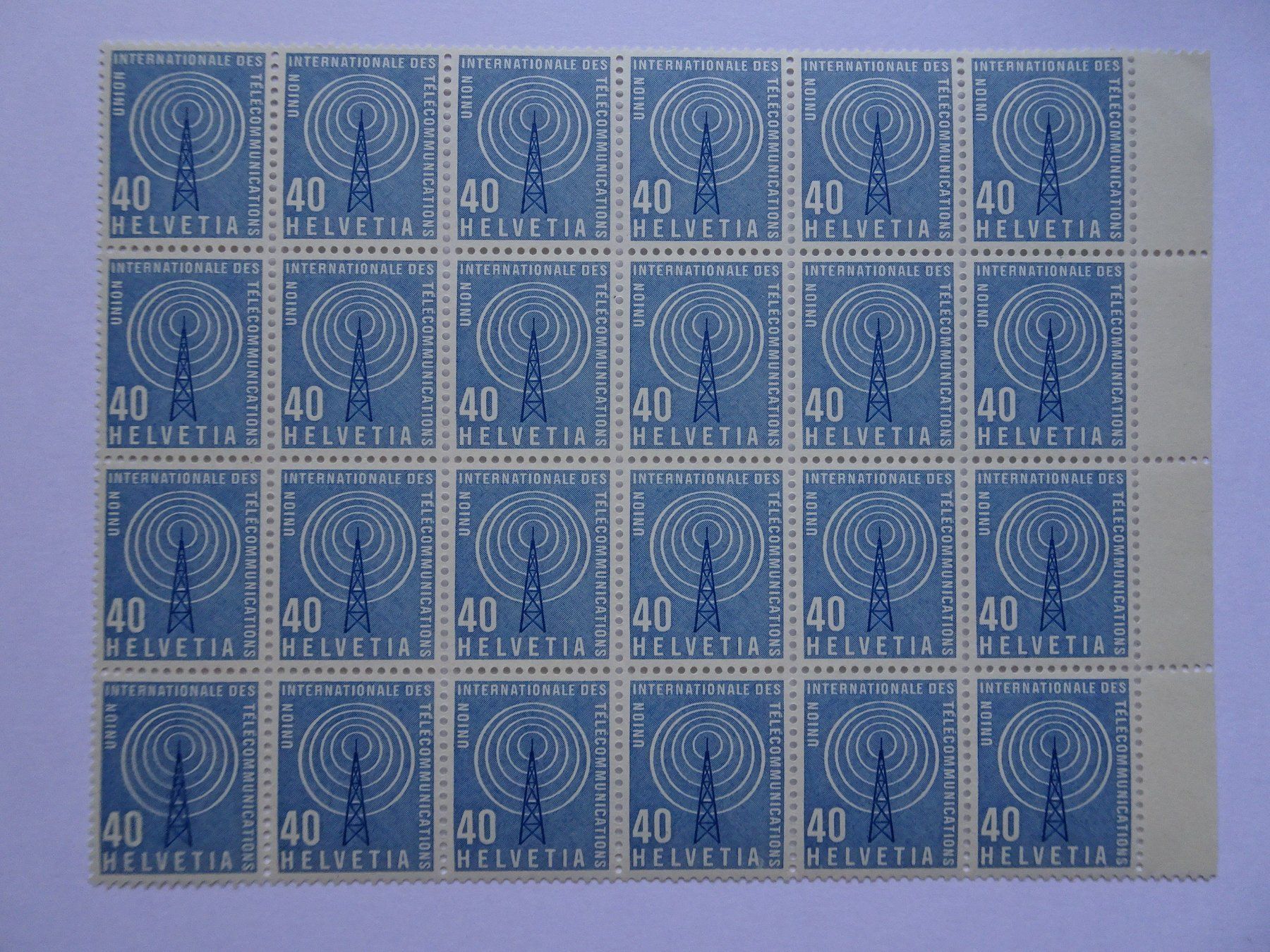 Tous les timbres: UIT 1958** – Neuf (Voir description) à Aadorf par Chnorli-Furz