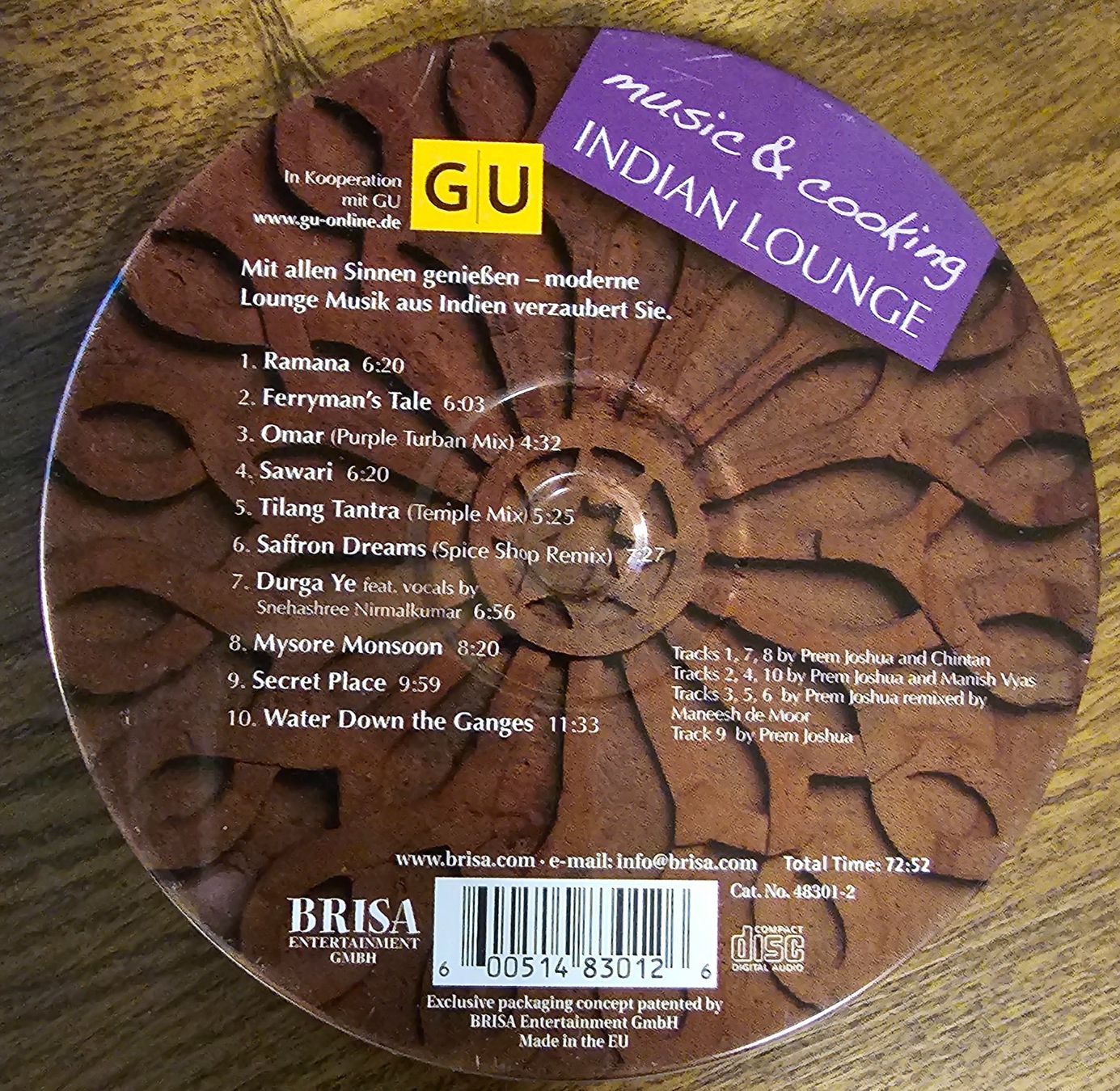 CD: Indian Lounge - Music & Cooking – Usato da Wahlen b. Laufen venduto da Cg10 1