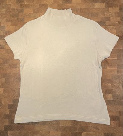 beiges Kurzarm Shirt mit Kragen, Biaggini, Gr L
