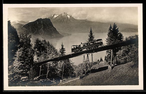 Ansichtskarten: AK Rigi-Bahn, Schnurtobelbrücke – Gebraucht aus Berlin von bartko-reher
