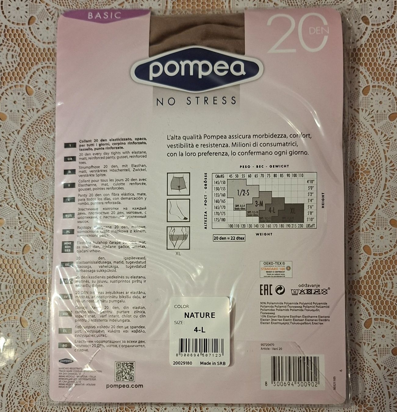 Collants: Pompea Basic Vani 20DEN Nature Gr.4/L Strumpfhose – Neuf avec emballage d'origine à Amriswil par Celini3 1