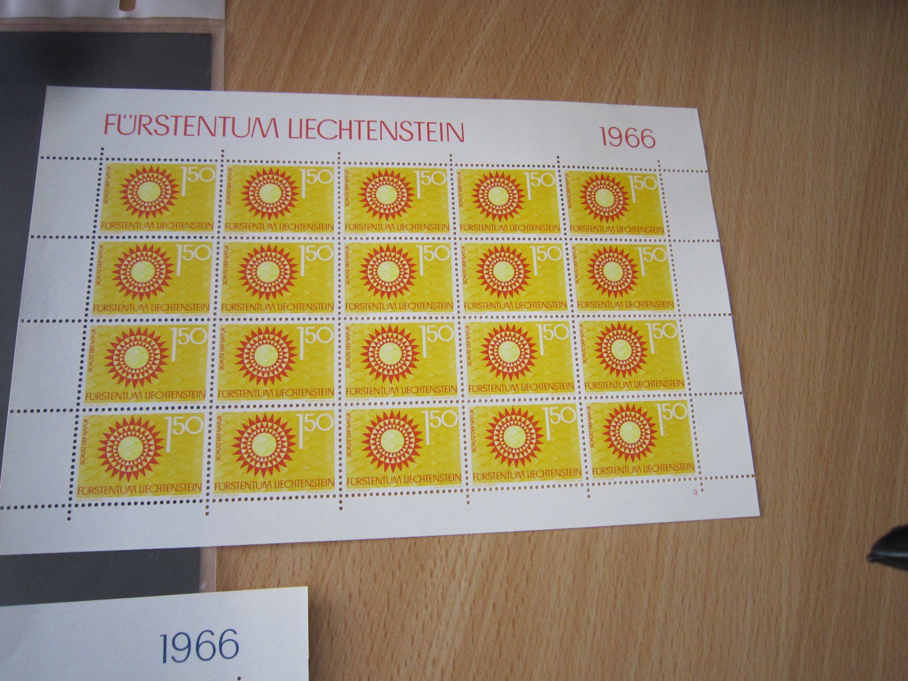 Alle Briefmarken: 4 Blöcke 1966 Lichtenstein – Gebraucht aus Giubiasco von sal_9j6w 3