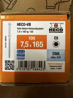HECO-VB Schrauben, 7.5 x 165mm, neu, OVP - Top Angebot!