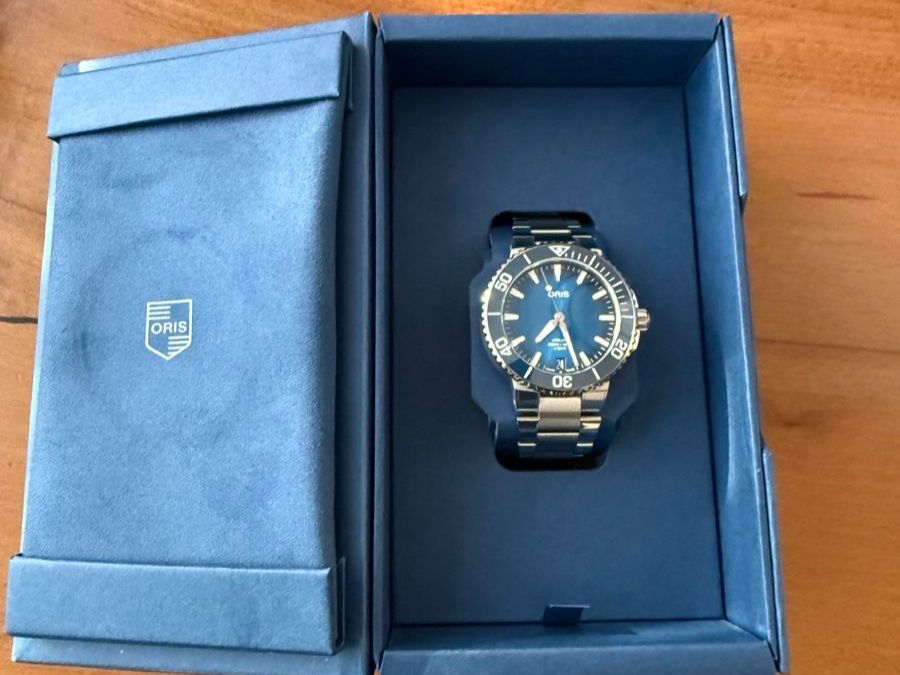 Oris Orologi: Oris Aquis Cal.400-2 41.5mm Blau – Usato da Frenkendorf venduto da VT06