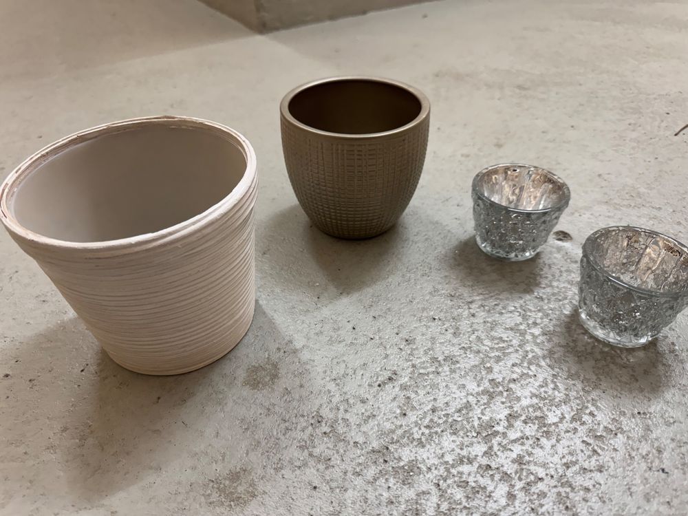 Toutes les décorations: Übertöpfe und Kerzenhalter – D'occasion à Thalwil par 775vow