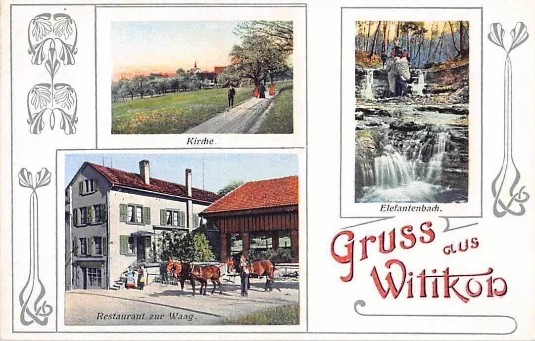 Cartoline postali: GRUSS aus WITIKON ZH – Usato da Winterthur venduto da SchatzchischtliWinti
