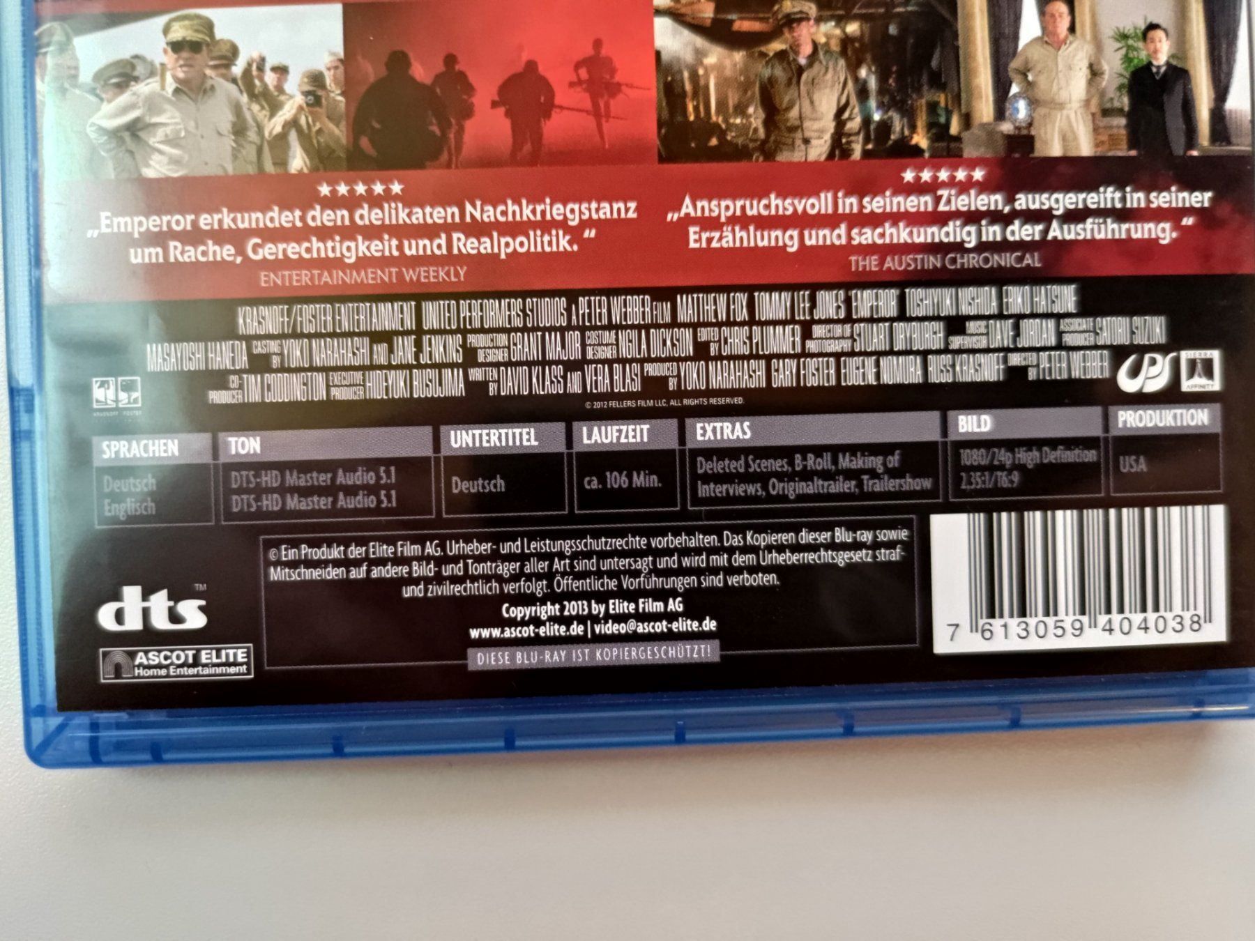 Tutti i DVDs: Emperor - Kampf um den Frieden – Usato da Liestal venduto da Kratzilla 3
