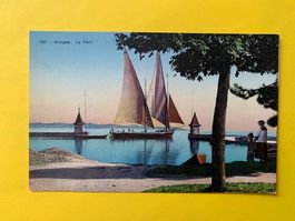 Morges le port barque vaudoise