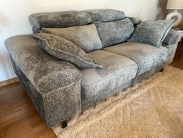 Designersofa 2-Sitzer elektrisch zum ausfahren Rückenlehne
