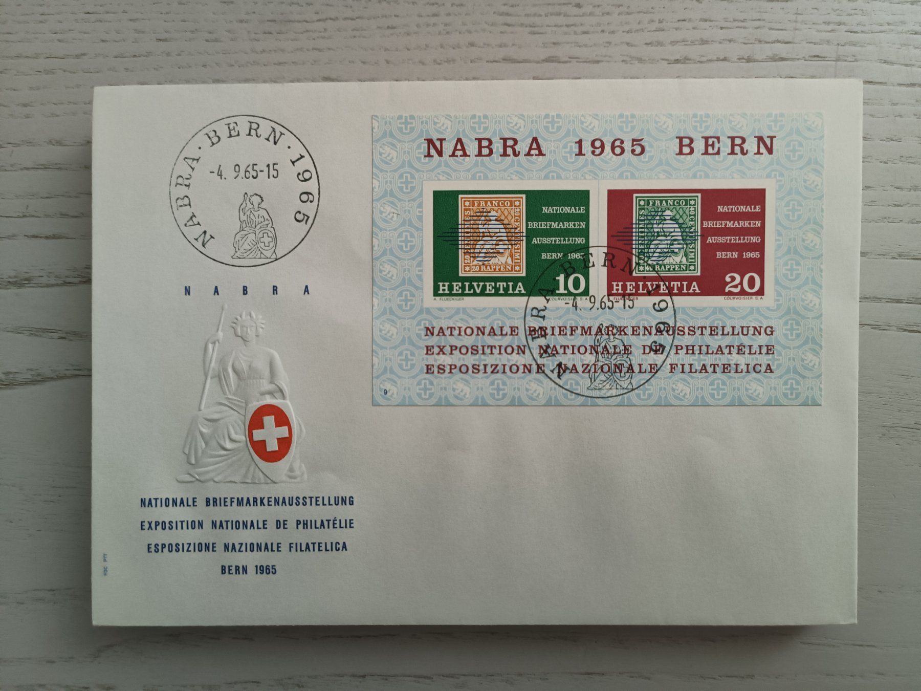 Alle Briefmarken: 1965 FDC NABA Bern – Gebraucht aus Dübendorf von goeggi79