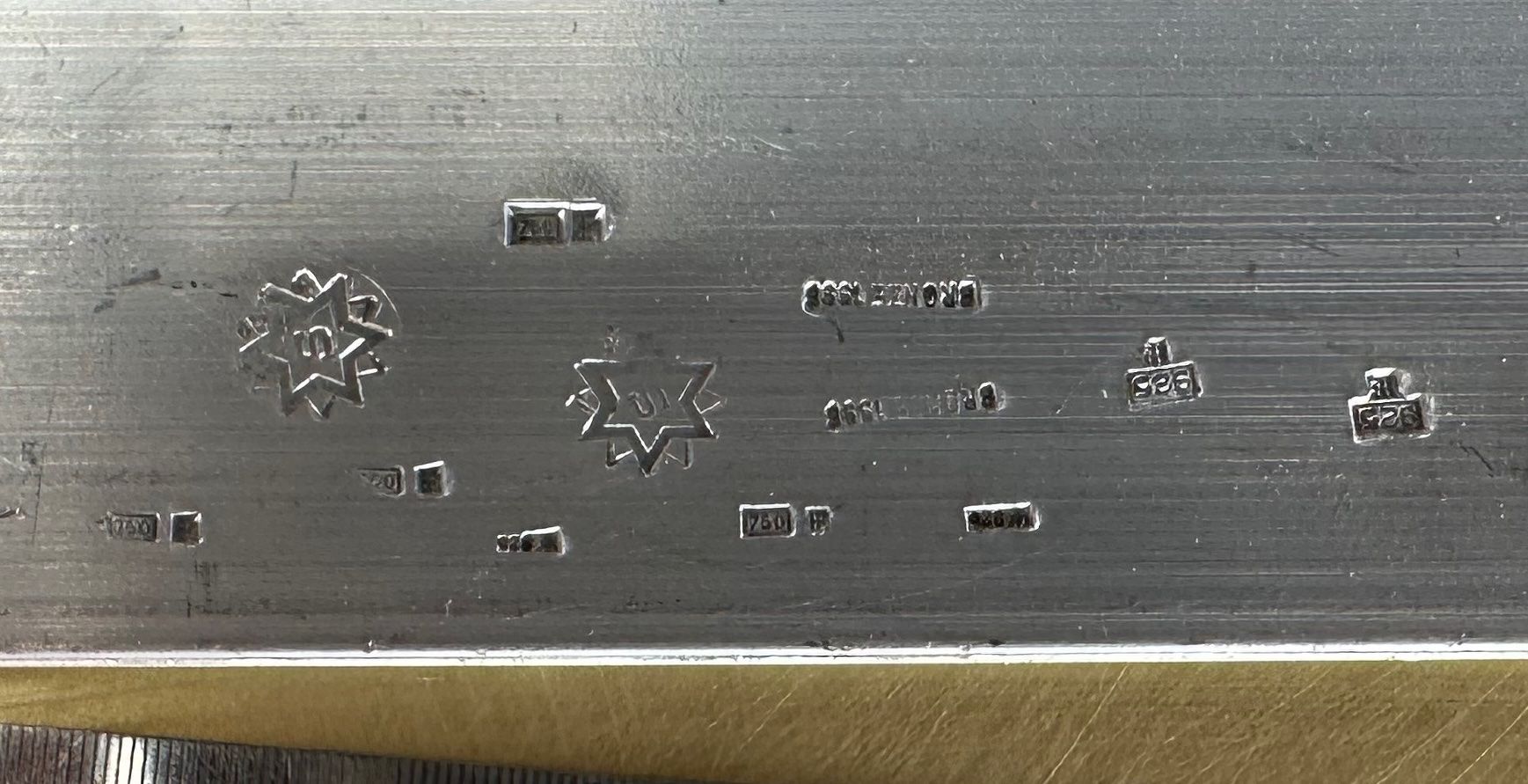 Timbri: Feingehalts-Punzen, Kontrollstempel, Edelmetallstempel Diver – Usato da Laufenburg venduto da Sirluger 5