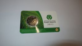 2 Euros 2020 pièce commémorative Belgique Plant Healt