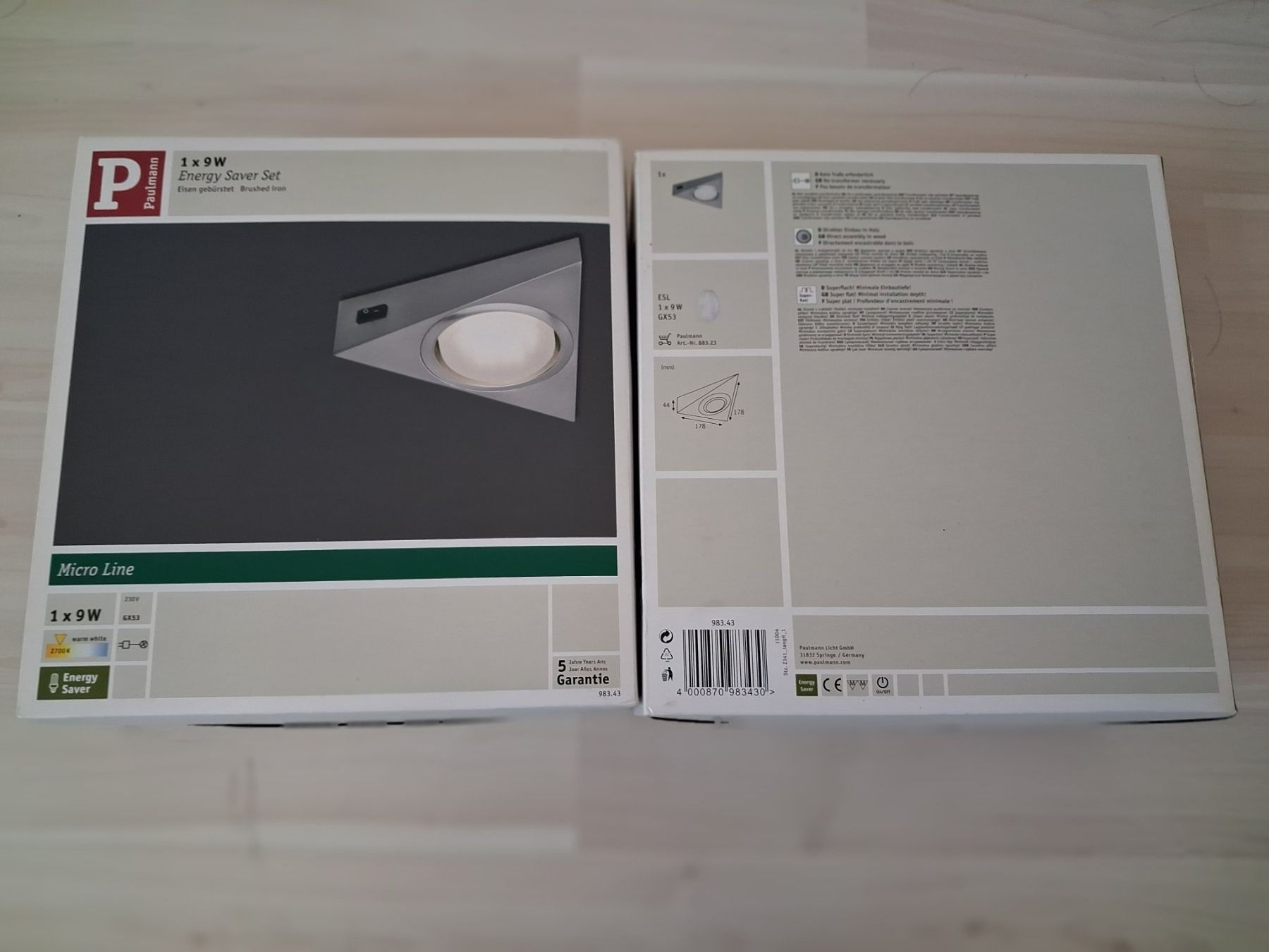 Paulmann Lampadari & plafoniere: UNDERBAULAMPE PAULMANN 9 WATT – Nuovo e nell'imballaggio originale da langnau venduto da Santos1411