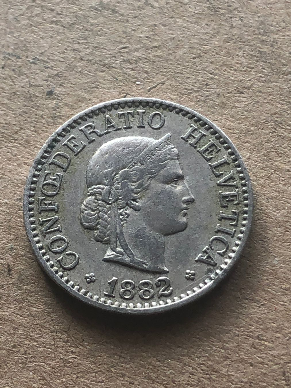 Toutes les monnaies: 10 Rp. 1882 – D'occasion à Schötz par Odpa