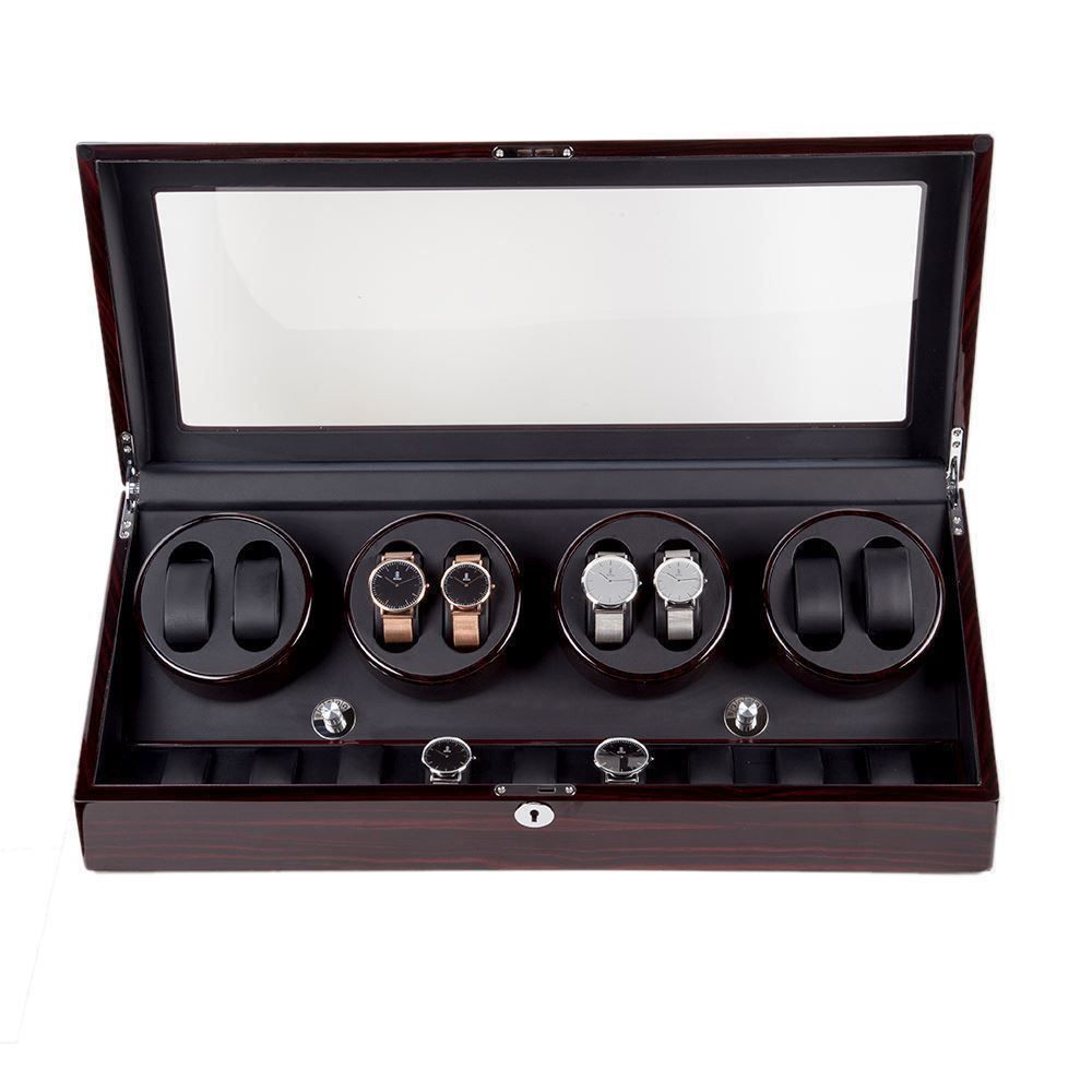 Uhrenboxen: Uhrenbeweger Uhrenvitrine 8+9 Pianolack – Neu (gemäss Beschreibung) aus Thun von Newnewshop 3