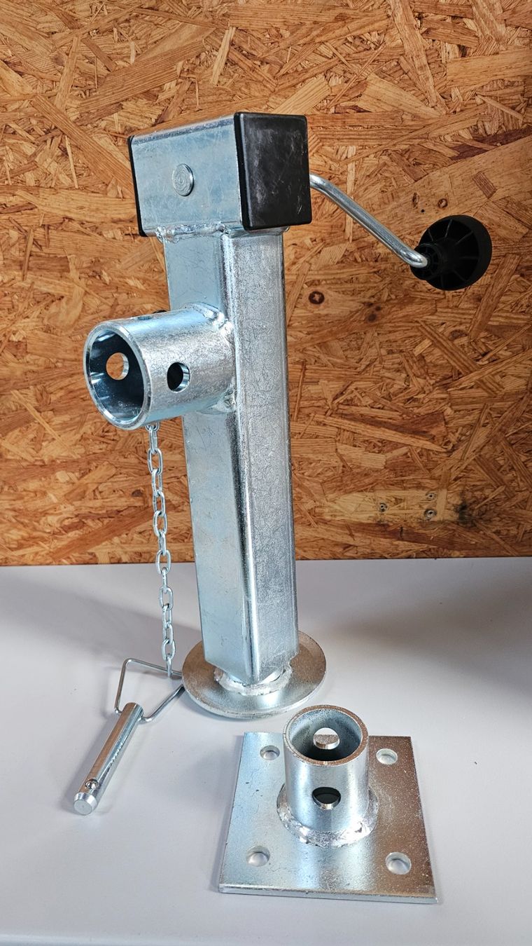 Rimorchi: Anhänger Stützfuss von Winterhoff mit Adapter – Nuovo e nell'imballaggio originale da Koppigen venduto da Bracher_Mail-House