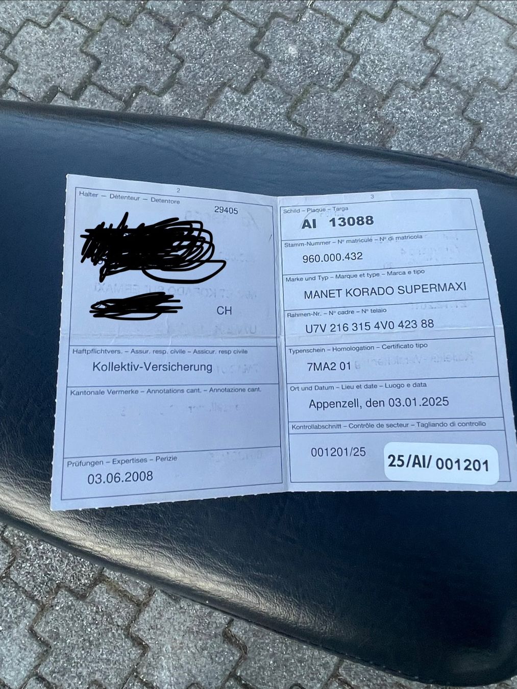 Ciclomotori: Manet Korado Supermaxi, Orange, Gebrauchter Zustand – Usato da Weissbad venduto da weissbad9057 3
