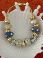 Luxus Elegante 19 cm Armband/Beads Farbe :Gold /Multicolore