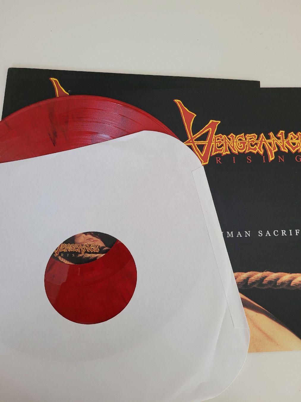 Schallplatten: Vengeance - Human Sacrifice Red Vinyl LP – Neu (gemäss Beschreibung) aus Münsingen von Drachenwurst 2