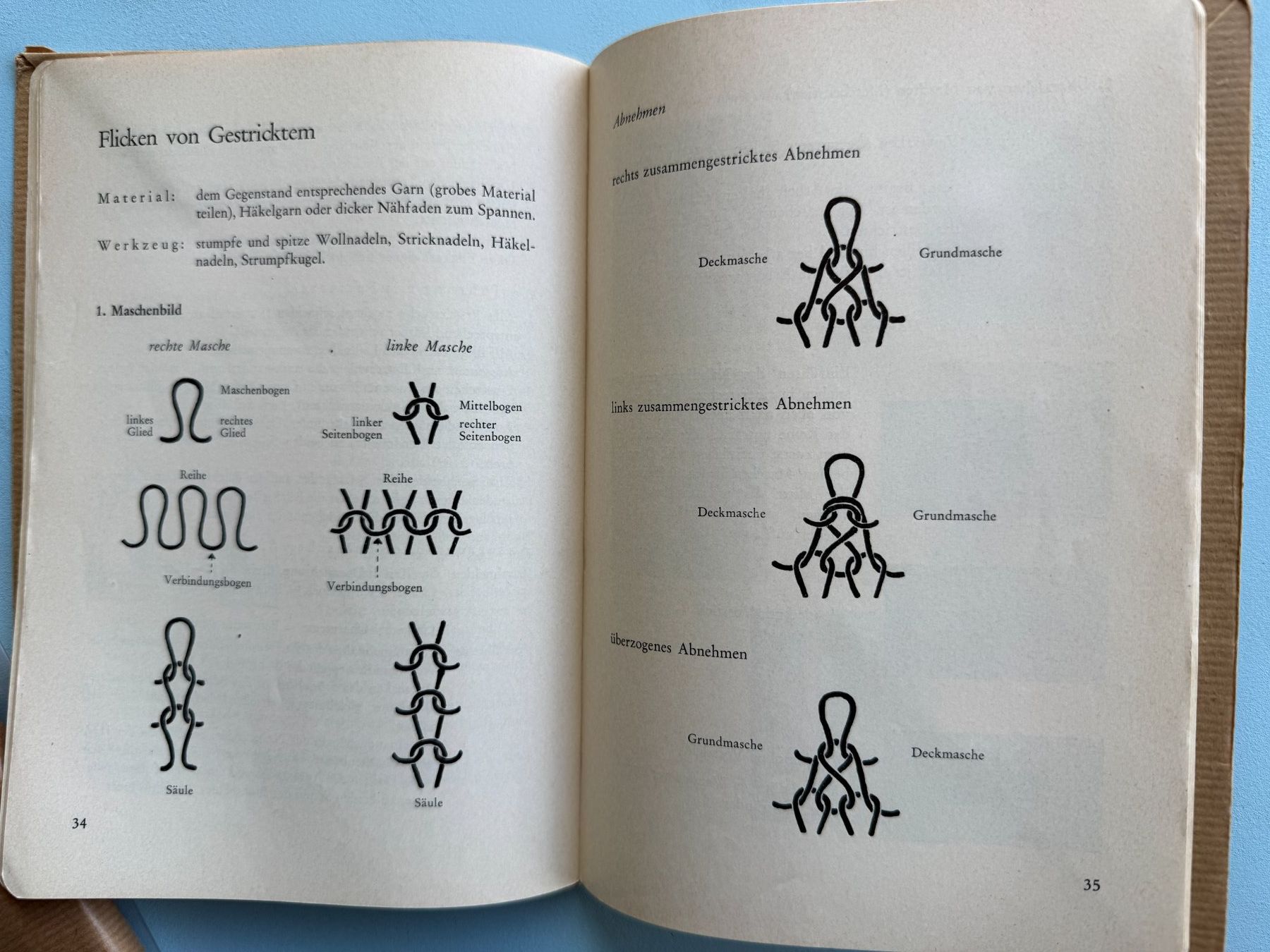 Bücher: Mein Flickbüchlein - Mädchenhandarbeitsunterricht – Gebraucht aus Basel von Kornblumen 4