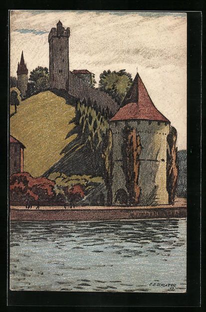 Ansichtskarten: Ernst E. Schlatter: Luzern, Ansicht des  – Gebraucht aus Berlin von bartko-reher