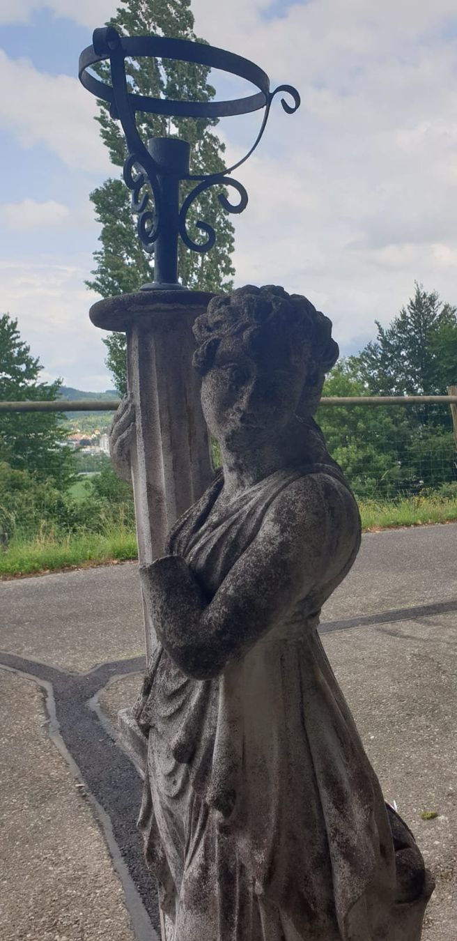 Lampade: Gartenlampe - Lampenfigur - Jungfrau - Jugendstil - Romantik – Usato da Staufen venduto da jasminm01 3