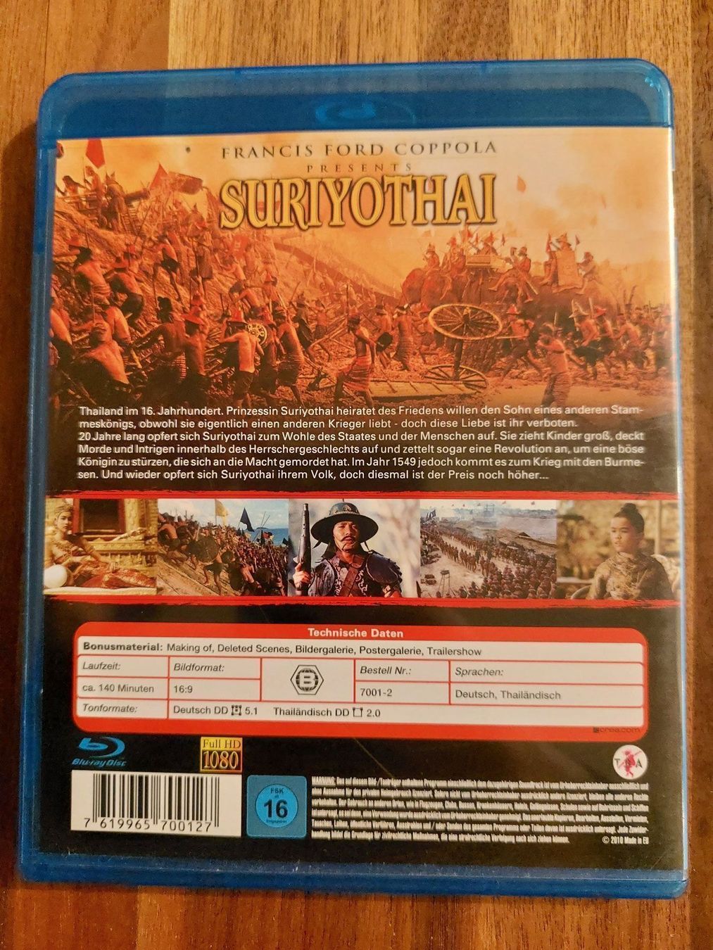 Alle DVDs: Blu Ray - Suriyothai Die Kriegsprinzessin – Gebraucht aus Rheinfelden von FilmAuktion 1