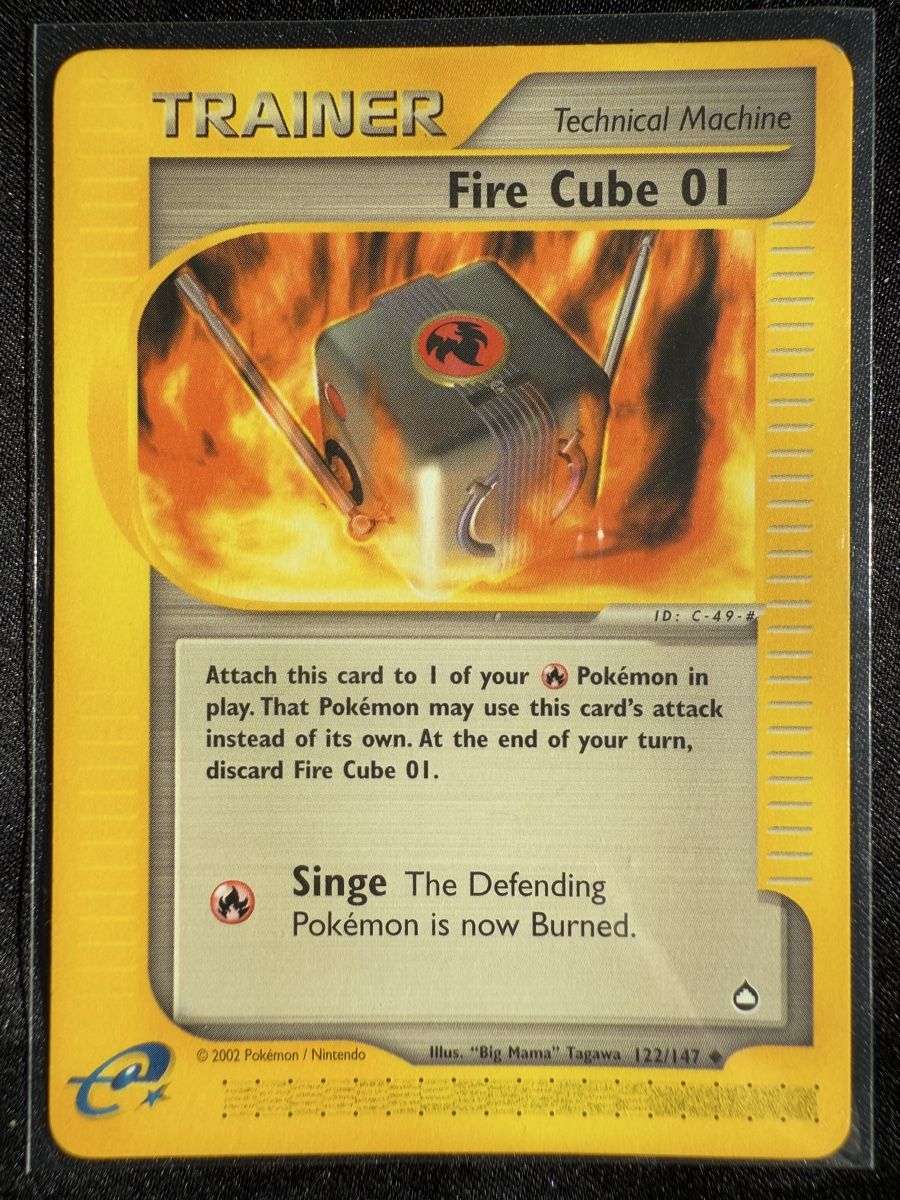 Pokémon Carte collezionabili: Fire Cube 01 Aquapolis - 122/147 – Usato da Winterthur venduto da SiddyPokemon