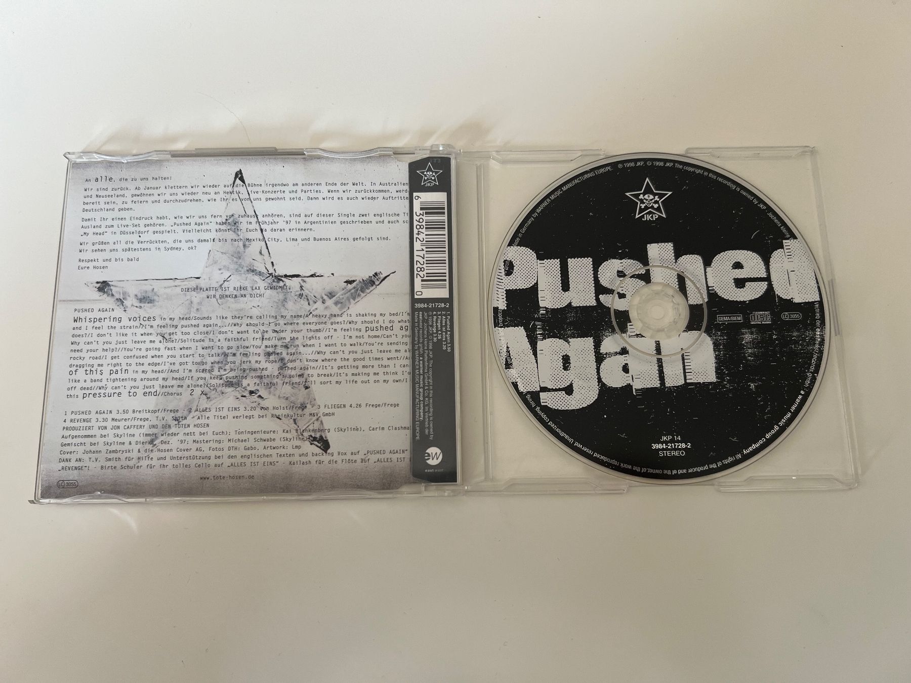 CD: Die Toten Hosen - Single - Pushed Again - CD – Usato da Altstätten SG venduto da sheamus 1