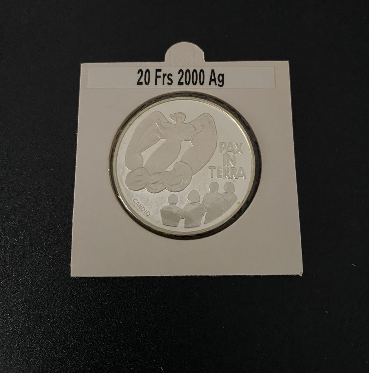 Alle Münzen: 20 francs 2000 Arg. – Neu (gemäss Beschreibung) aus Genève von Mar7319